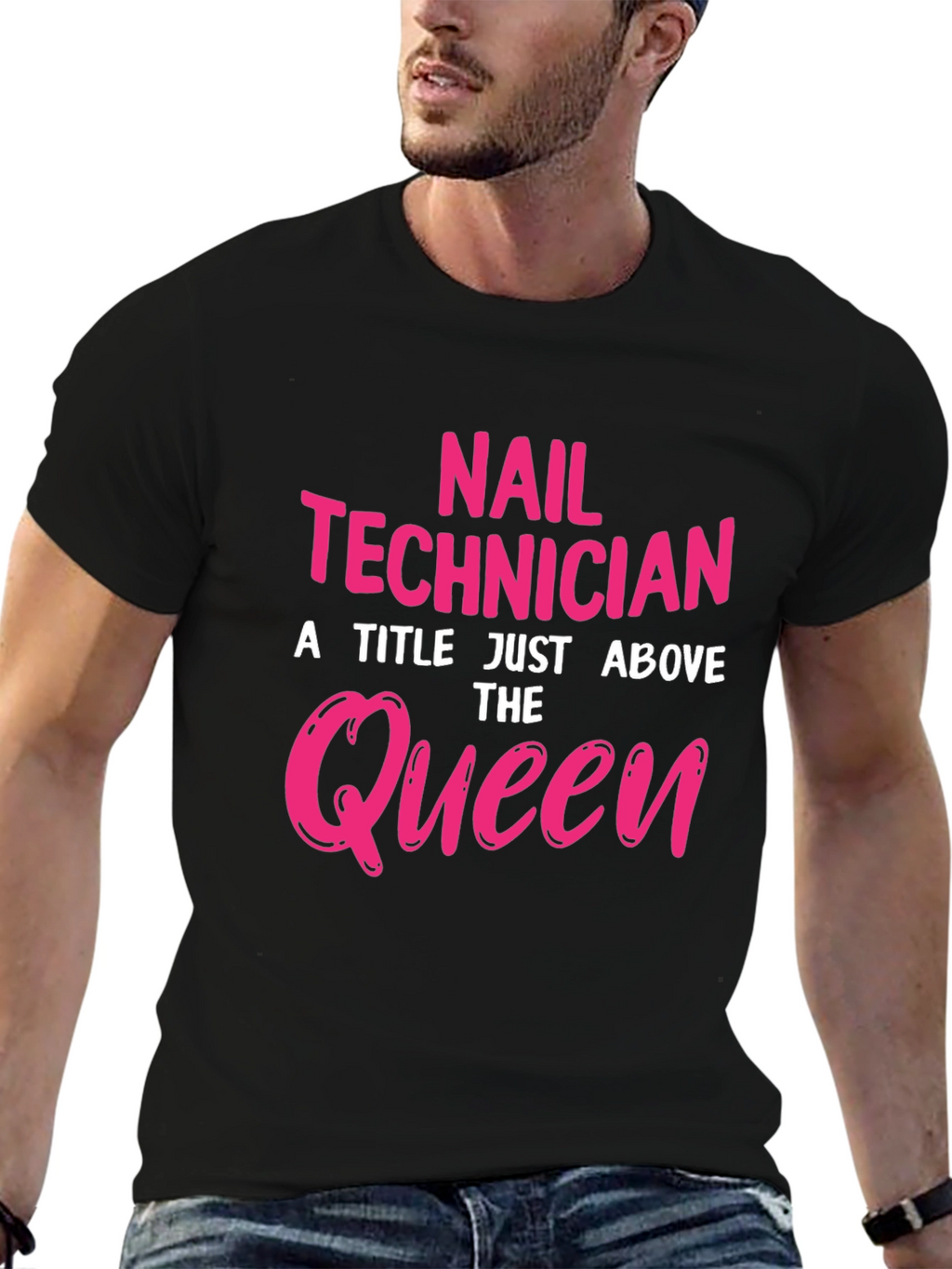 Nail Technician Queen Graphic T-Shirt