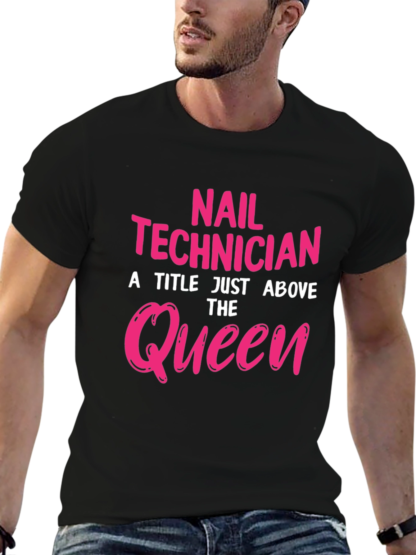 Nail Technician Queen Graphic T-Shirt