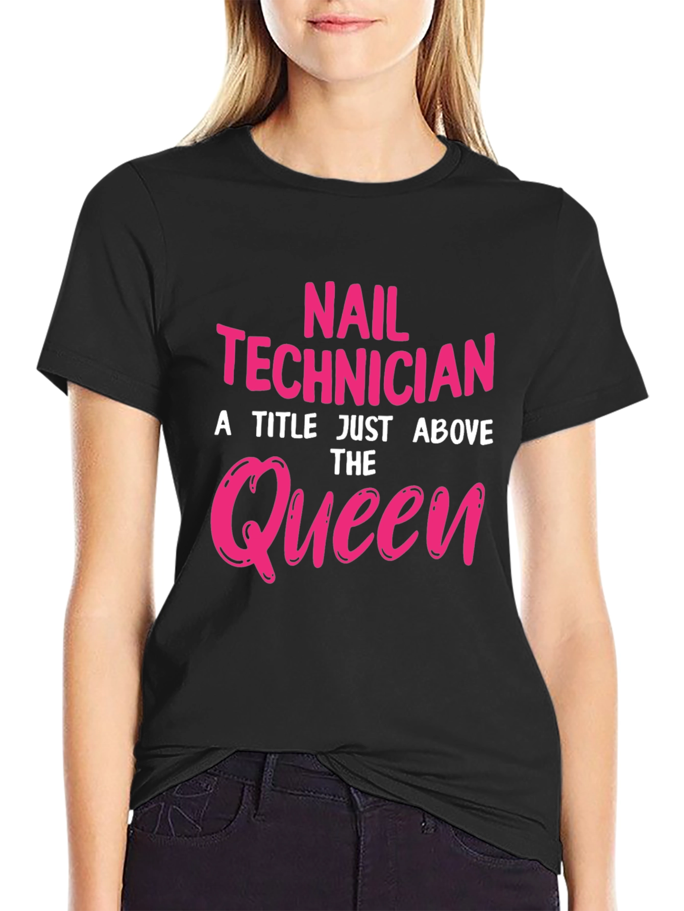 Nail Technician Queen Graphic T-Shirt