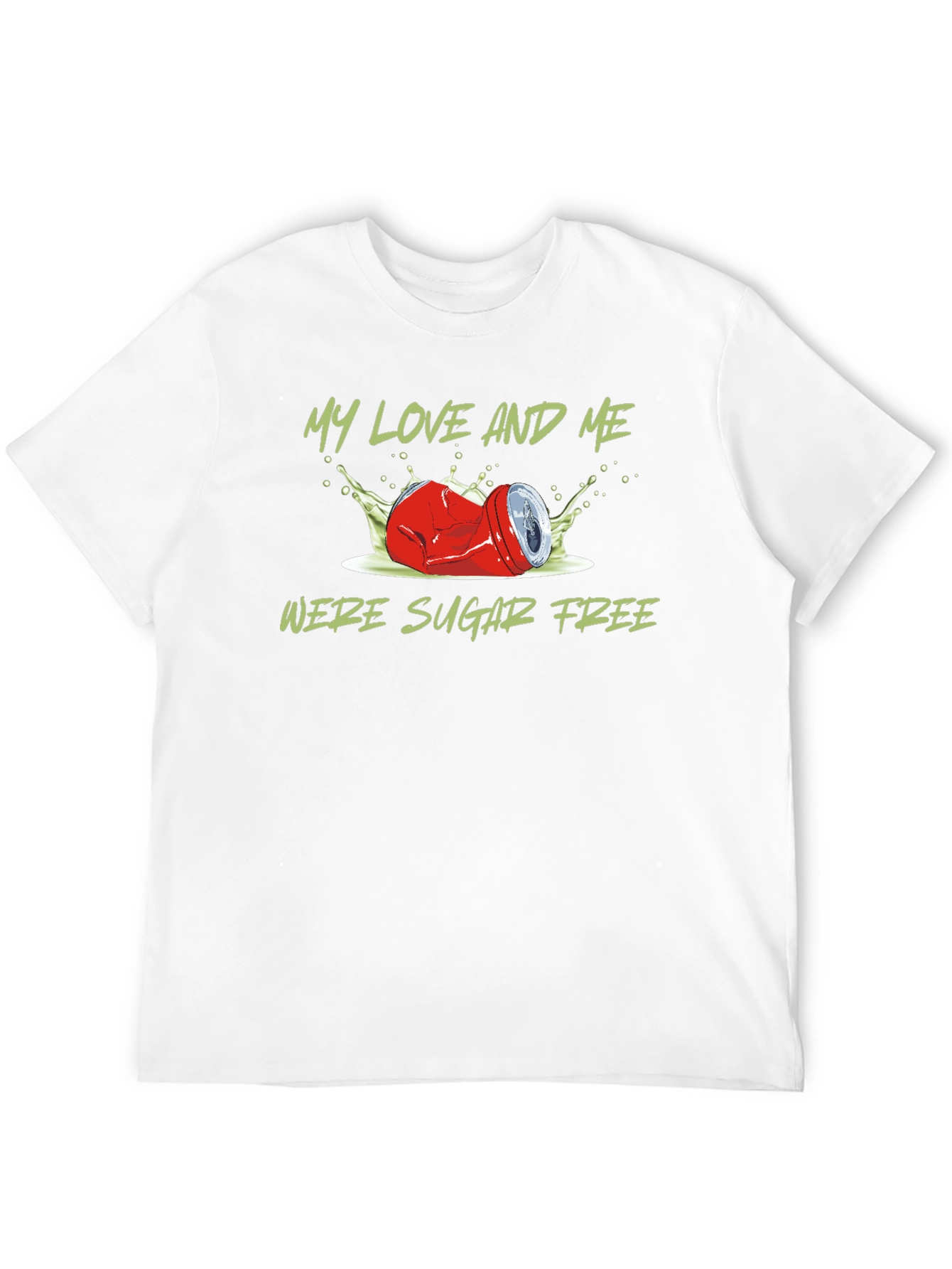 Sugar Free T-Shirt - Crushed Can Design