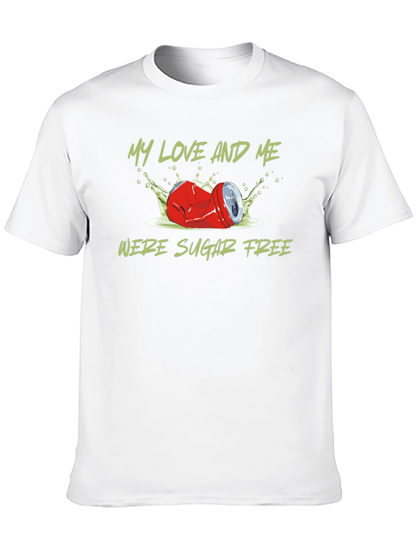 Sugar Free T-Shirt - Crushed Can Design
