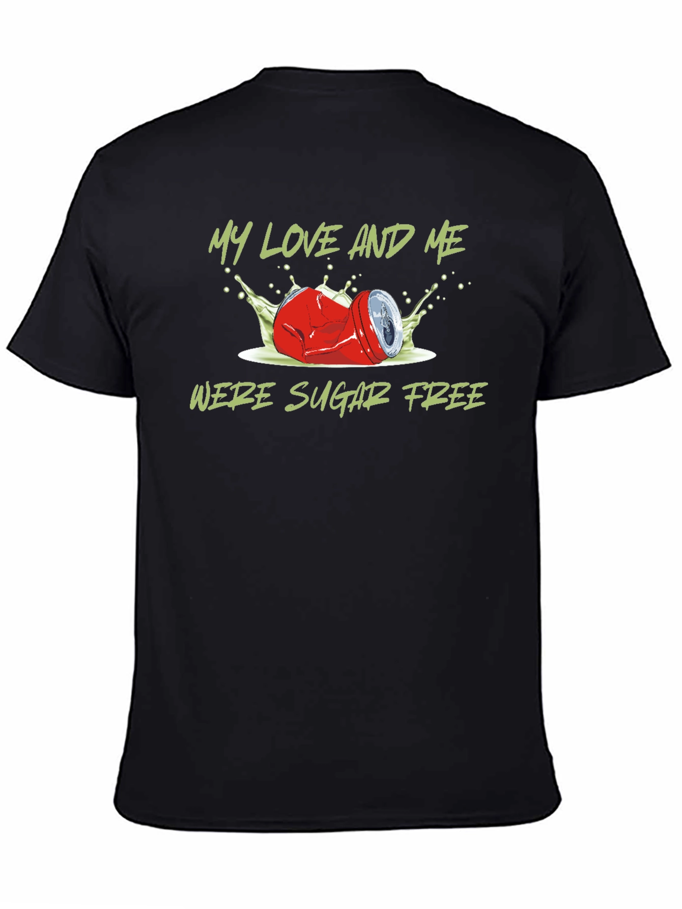 Sugar Free T-Shirt - Crushed Can Design