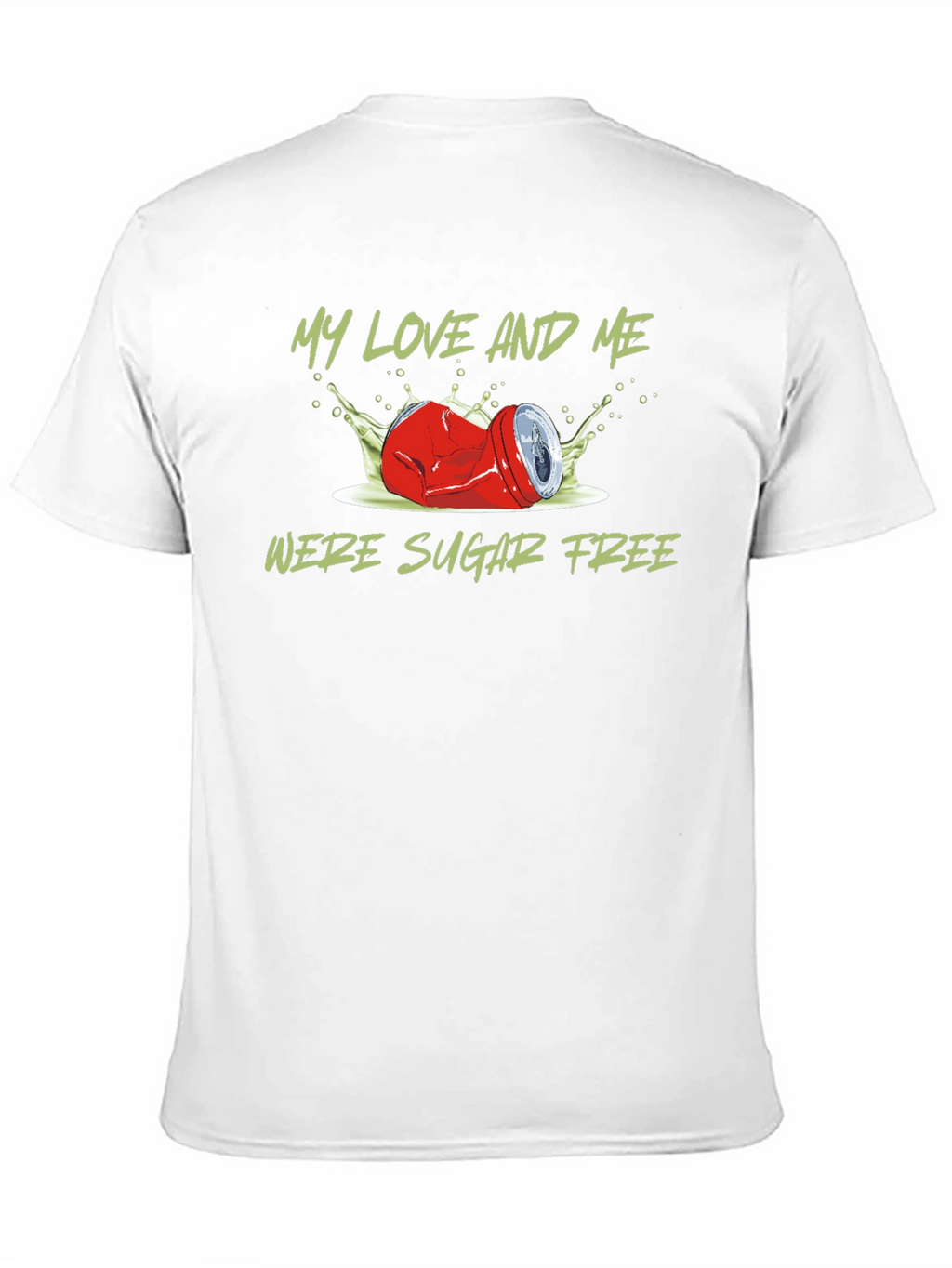 Sugar Free T-Shirt - Crushed Can Design