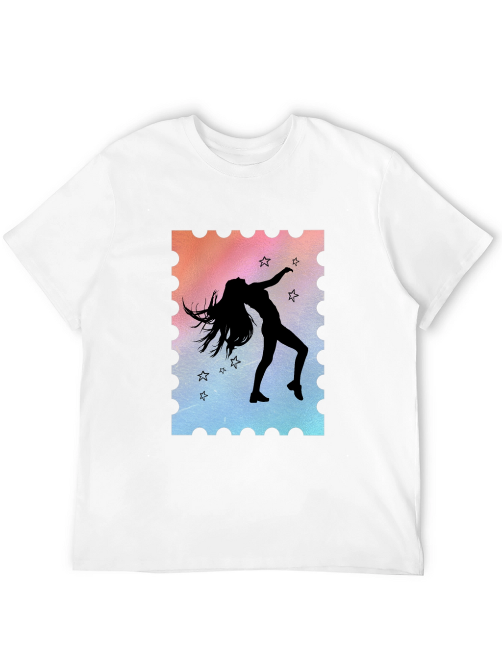 Silhouette Dancer Graphic Tee - Unisex Black T-Shirt