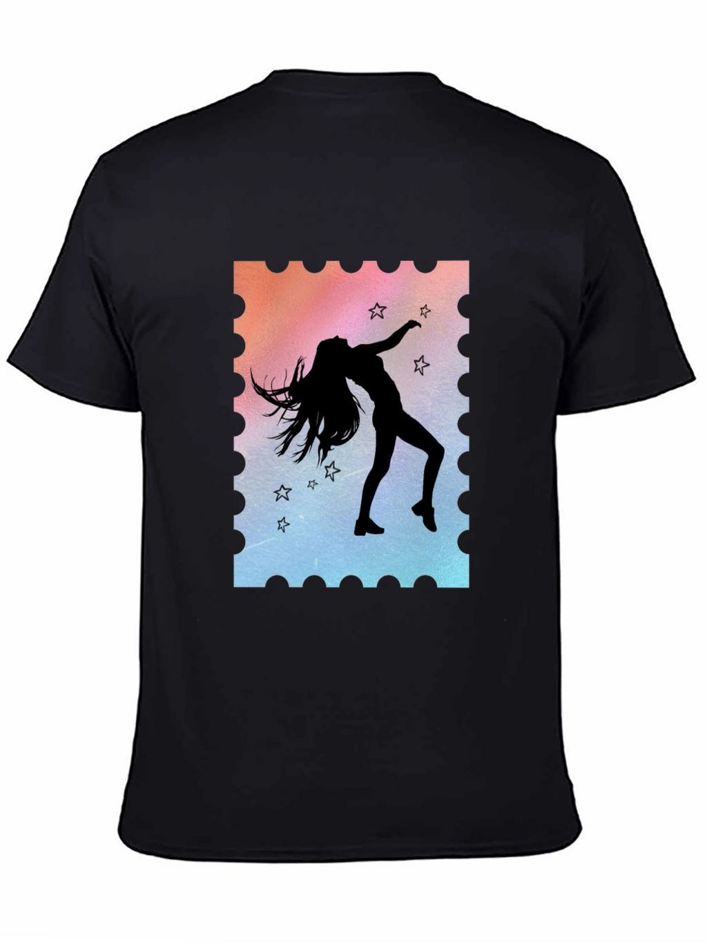 Silhouette Dancer Graphic Tee - Unisex Black T-Shirt