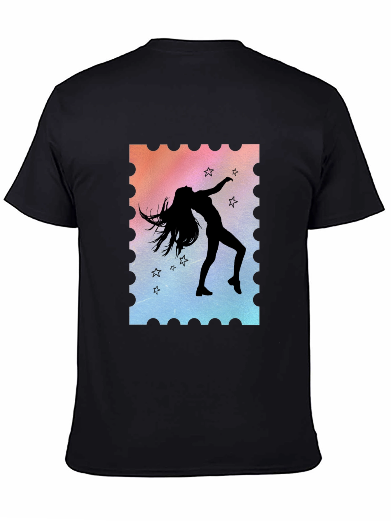 Silhouette Dancer Graphic Tee - Unisex Black T-Shirt