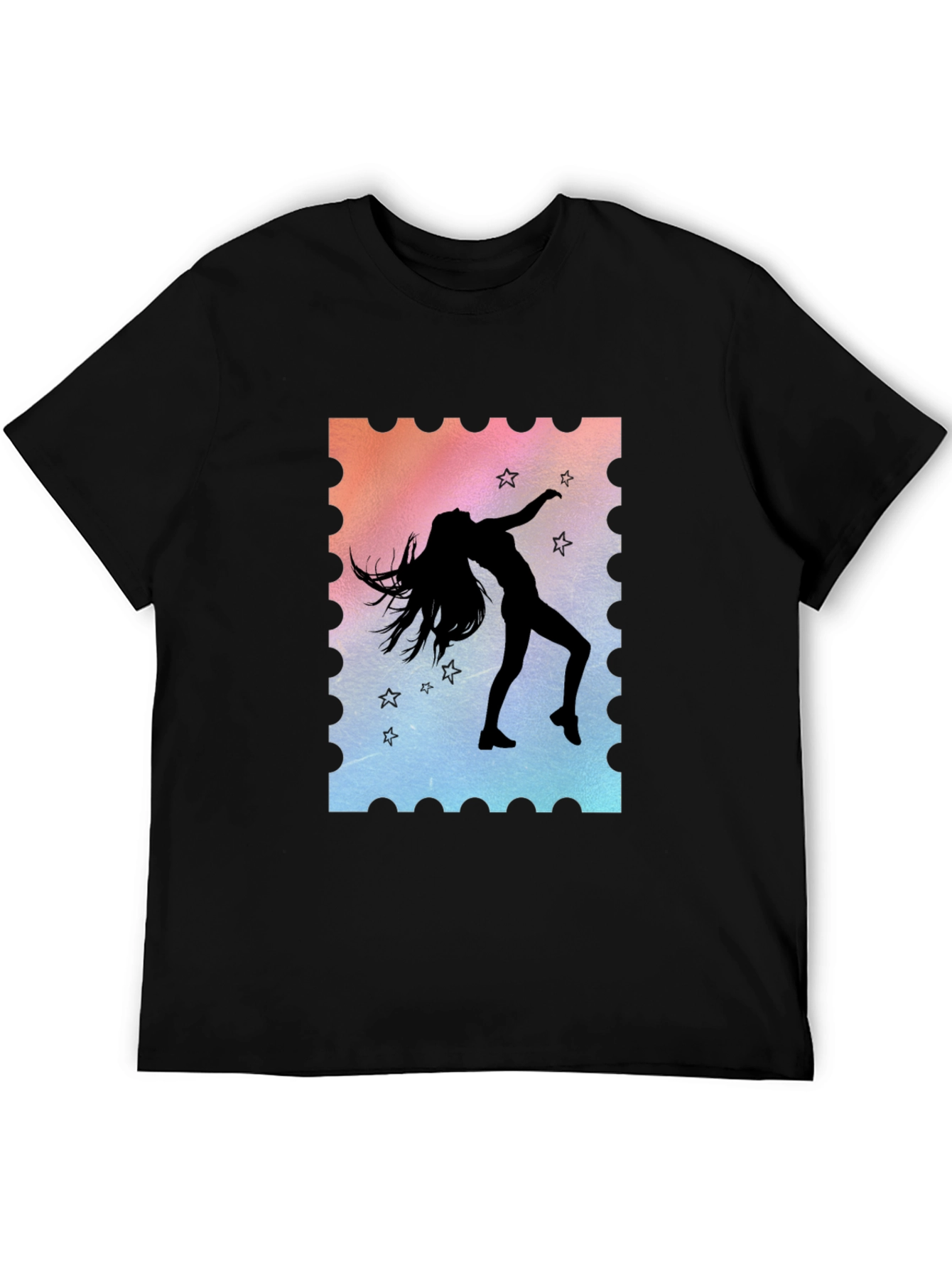 Silhouette Dancer Graphic Tee - Unisex Black T-Shirt