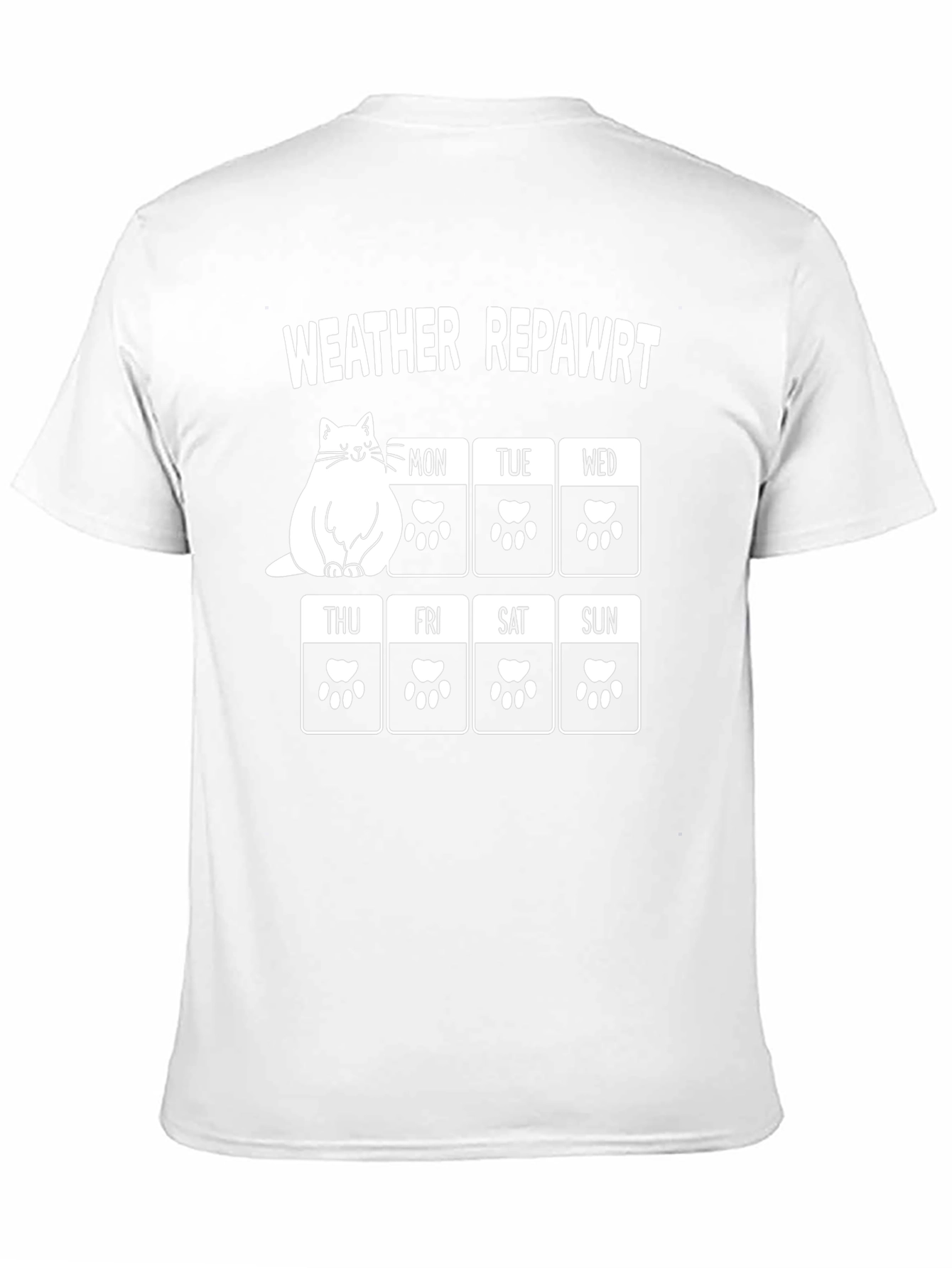 Funny Cat Weather Report Graphic T-Shirt
