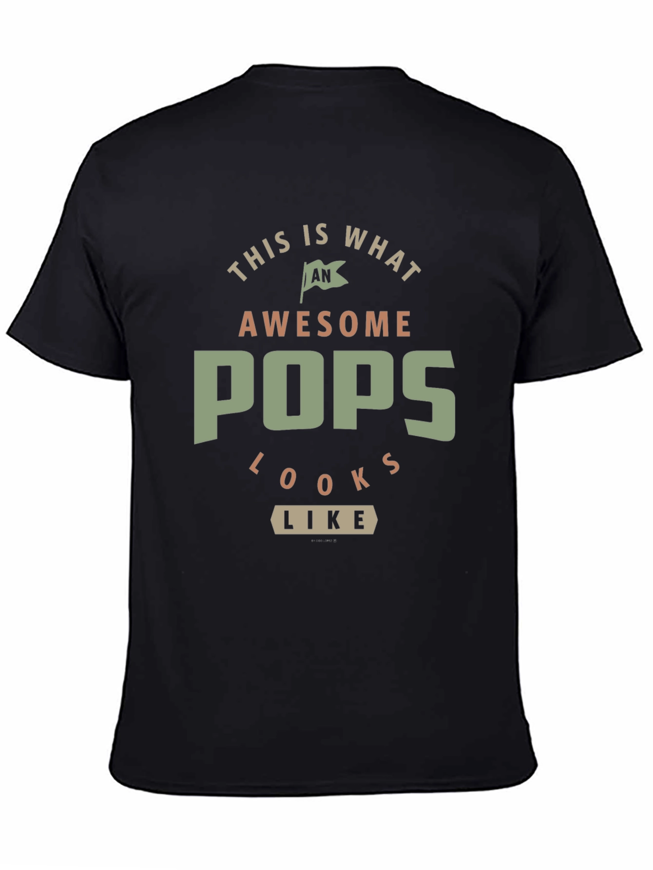 Awesome Pops T-Shirt - Gift for Dad