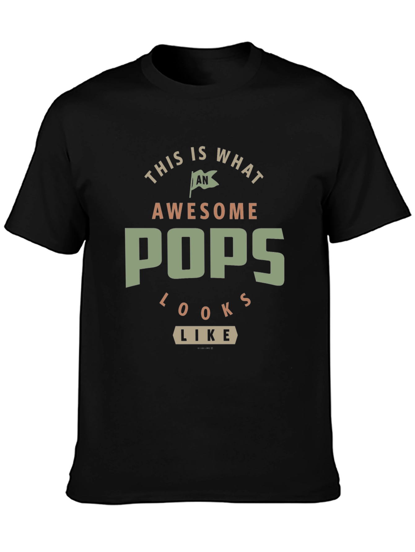Awesome Pops T-Shirt - Gift for Dad