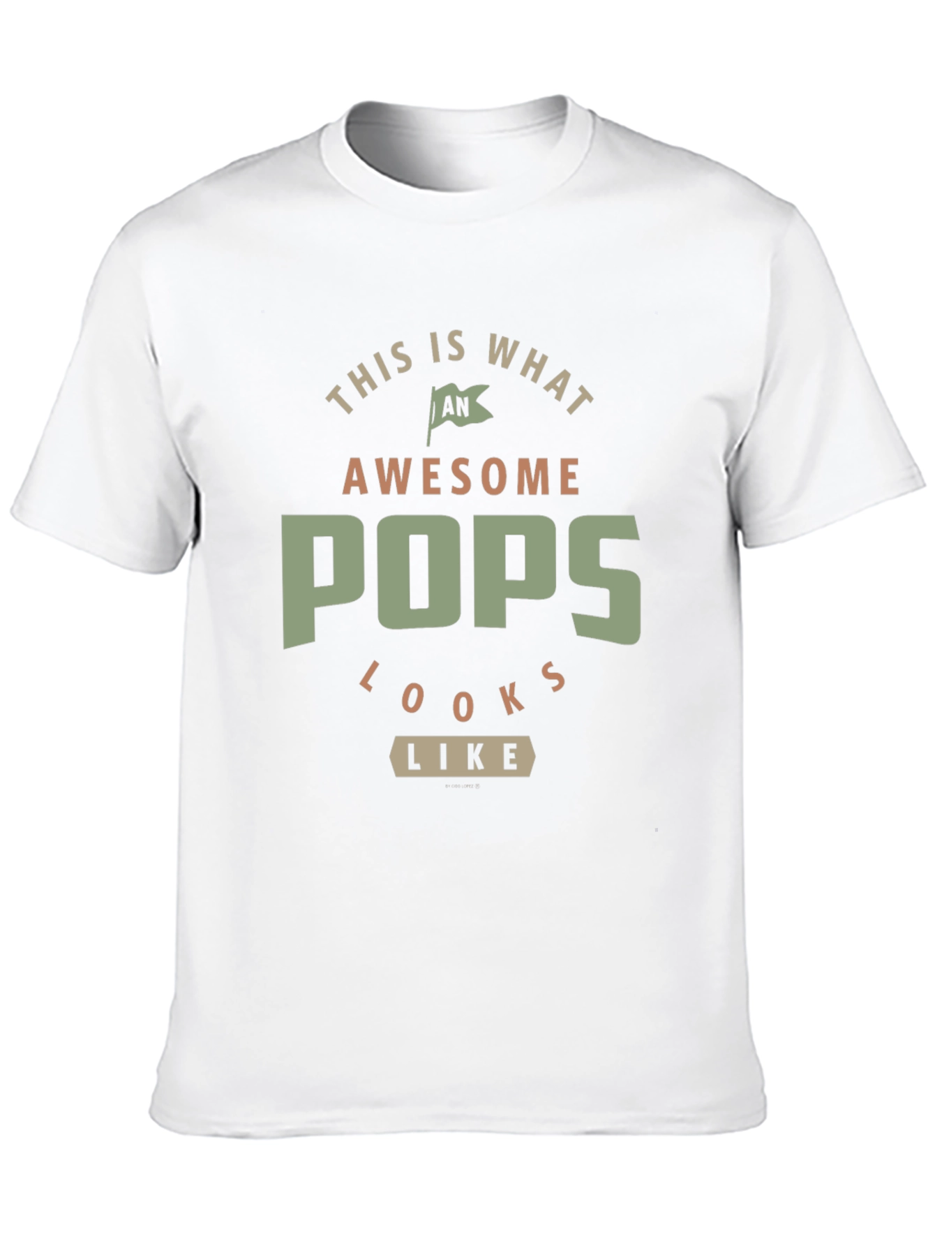 Awesome Pops T-Shirt - Gift for Dad