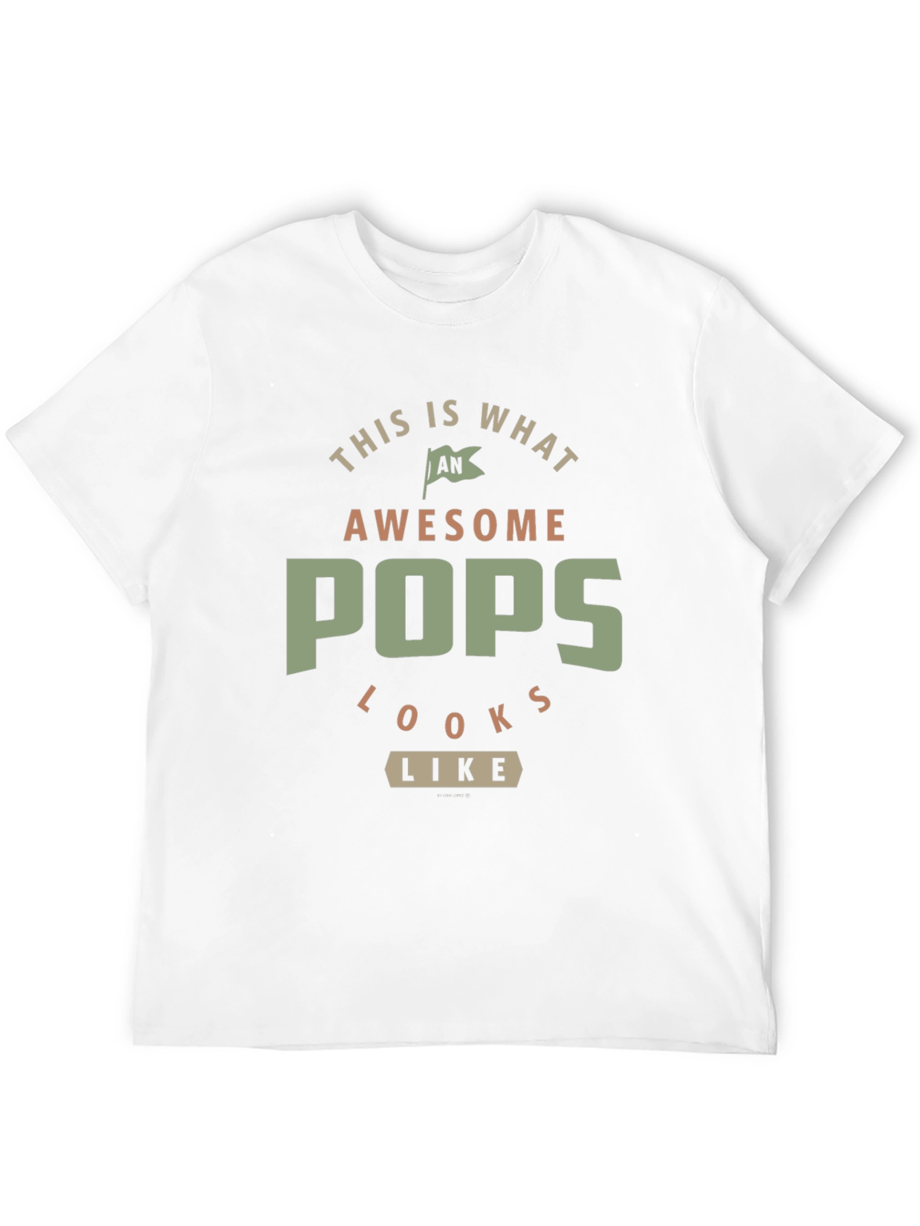 Awesome Pops T-Shirt - Gift for Dad