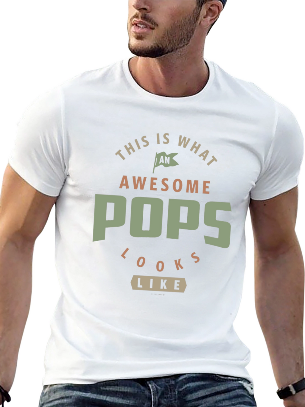 Awesome Pops T-Shirt - Gift for Dad