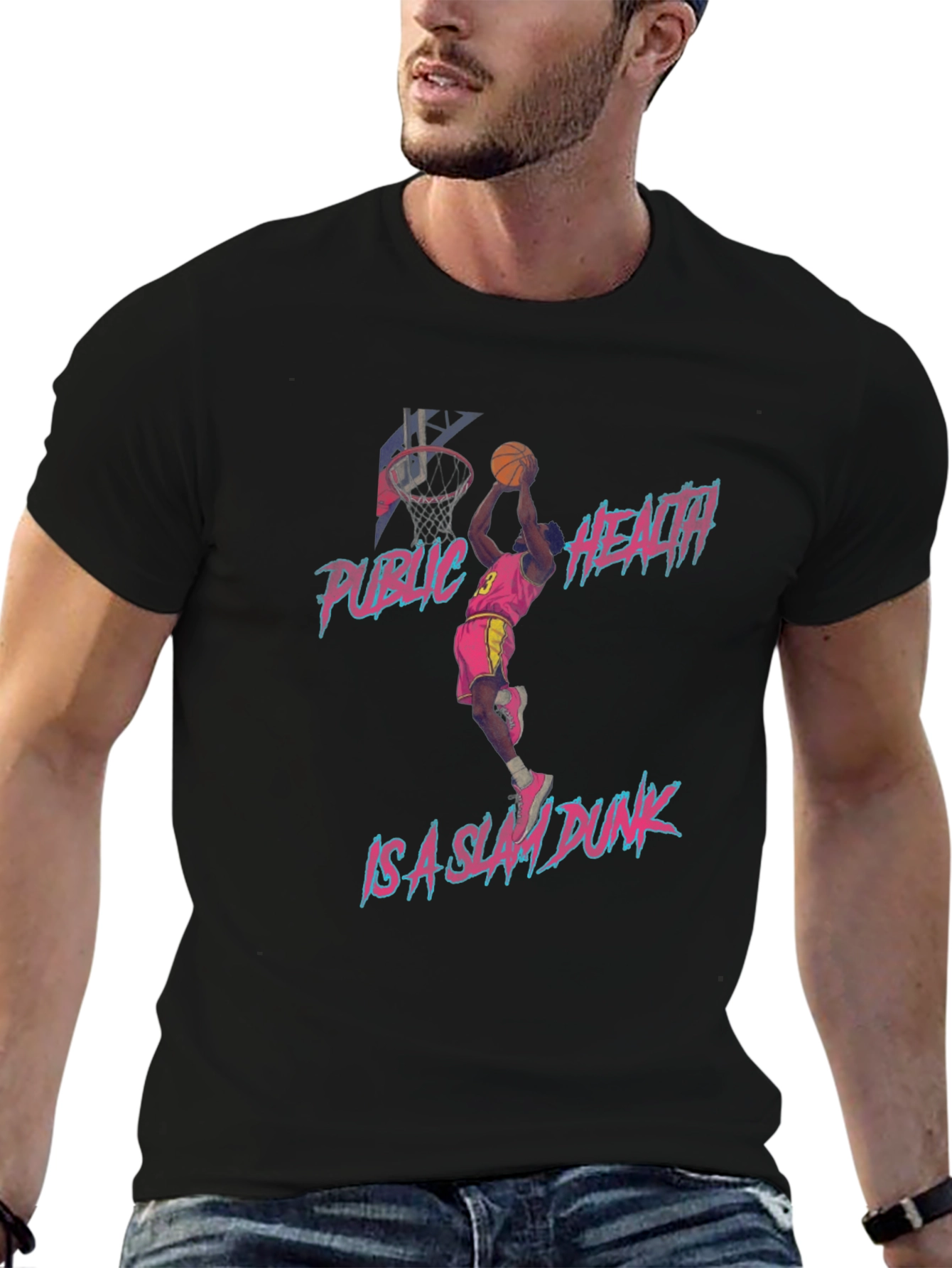 Public Health Slam Dunk Graphic T-Shirt