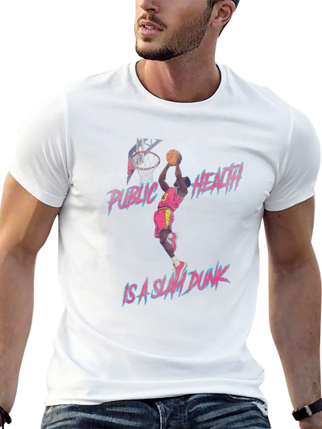 Public Health Slam Dunk Graphic T-Shirt