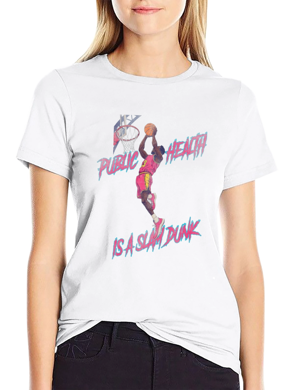 Public Health Slam Dunk Graphic T-Shirt