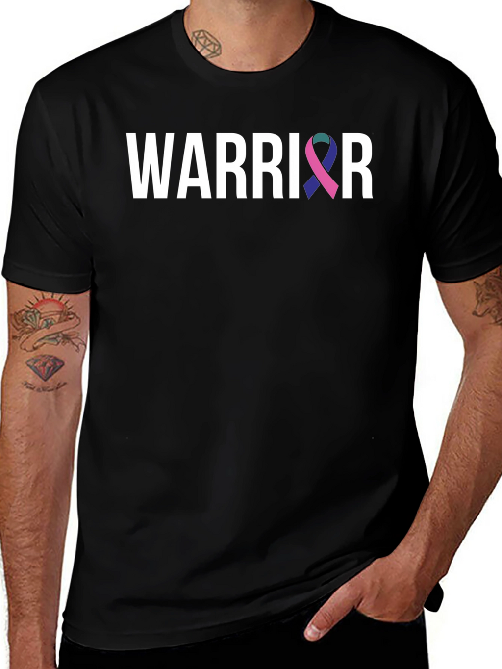 Warrior Ribbon T-Shirt - Cancer Awareness