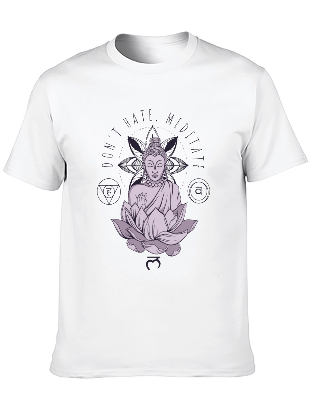 Meditate Buddha Graphic Black Tee