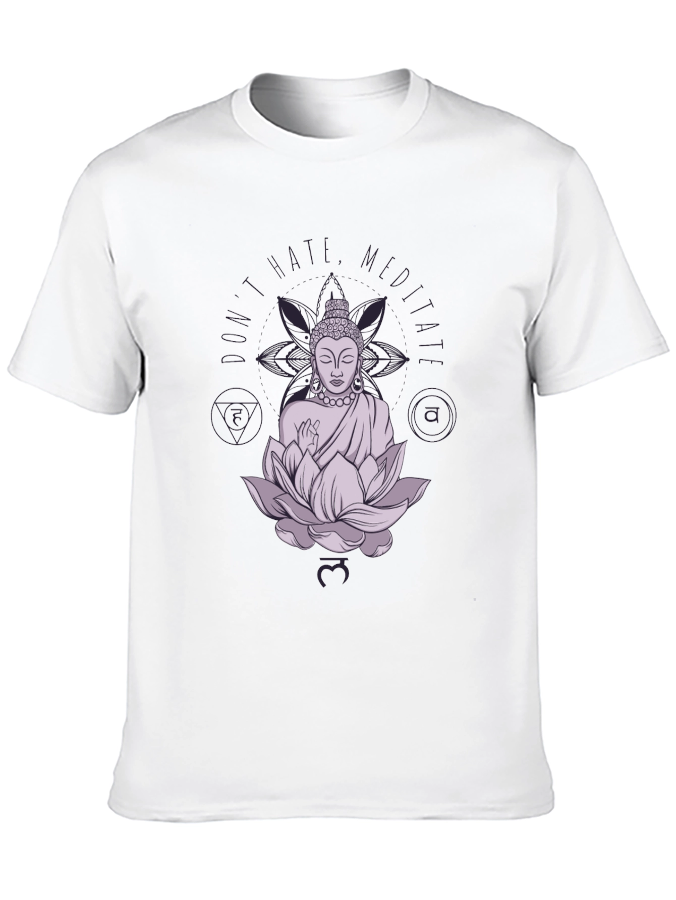 Meditate Buddha Graphic Black Tee