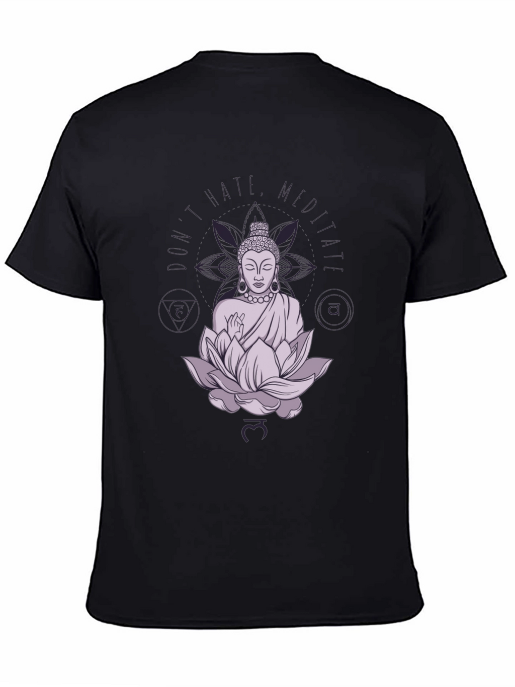 Meditate Buddha Graphic Black Tee