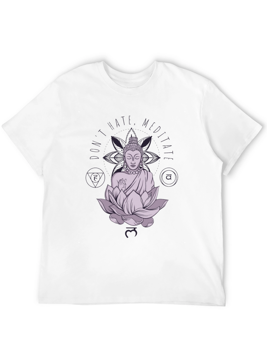 Meditate Buddha Graphic Black Tee