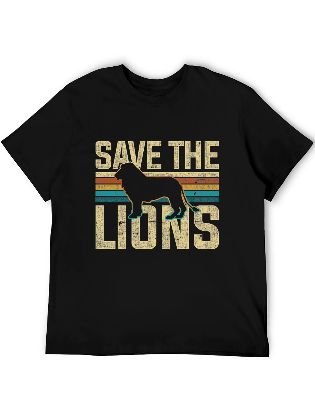 Save The Lions Retro Graphic Tee