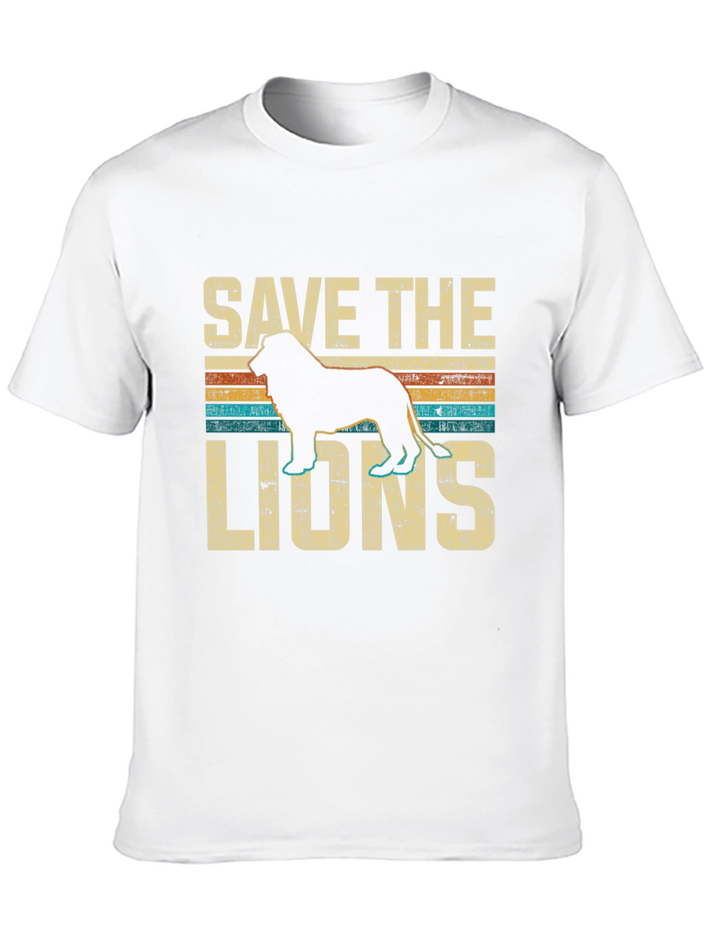 Save The Lions Retro Graphic Tee