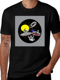 Space Cartoon Graphic T-Shirt