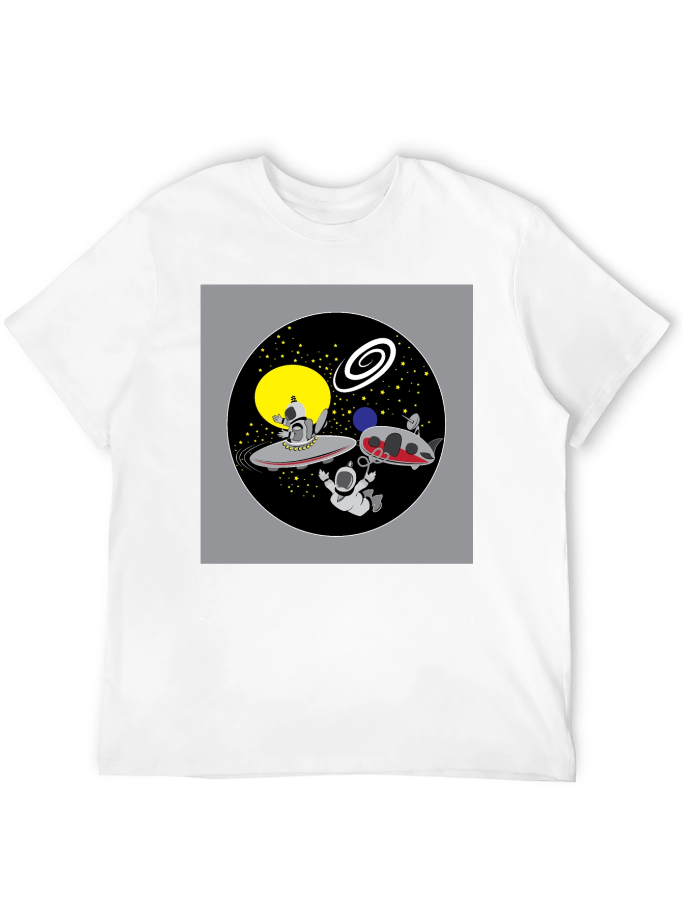Space Cartoon Graphic T-Shirt