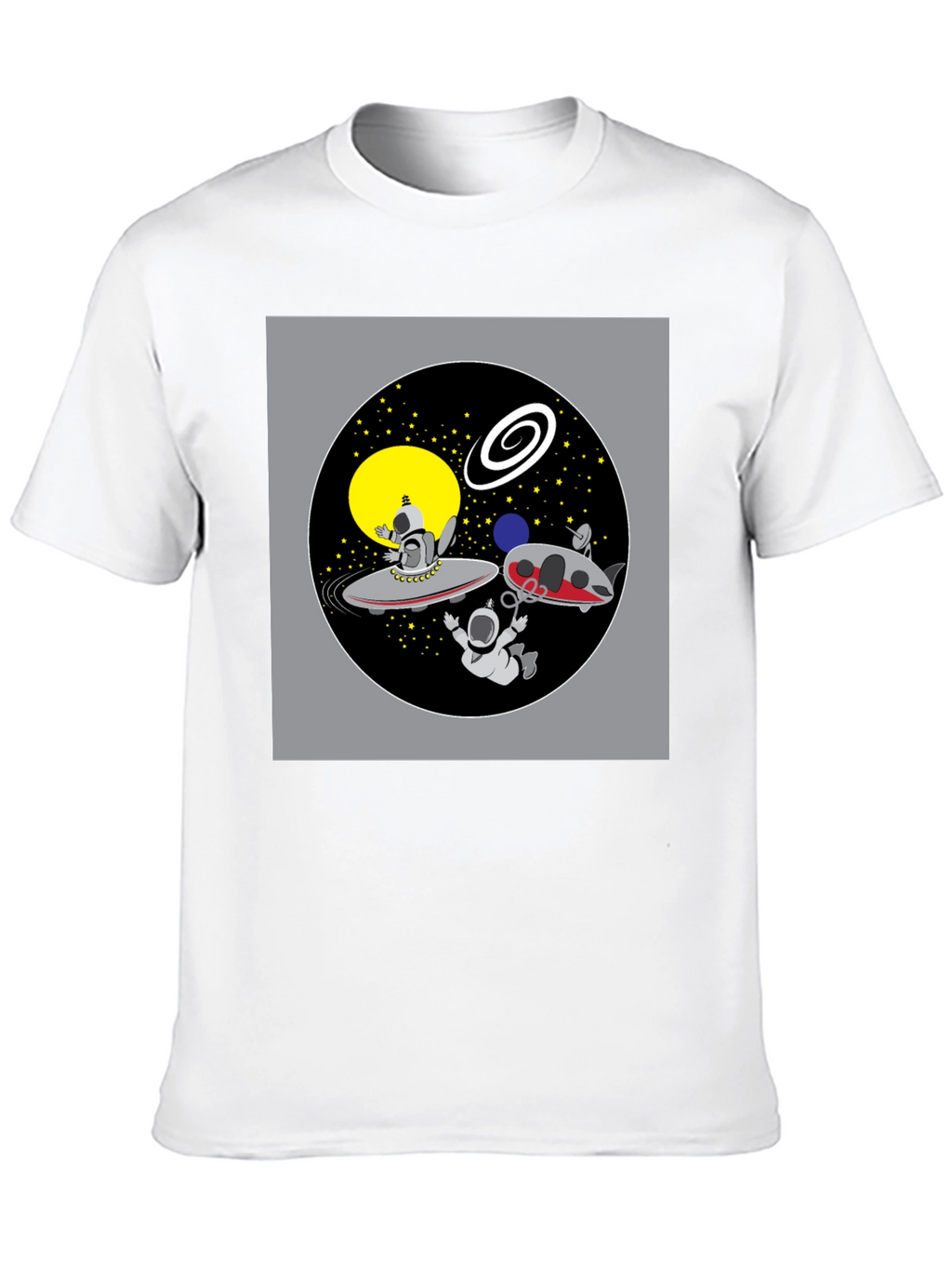 Space Cartoon Graphic T-Shirt