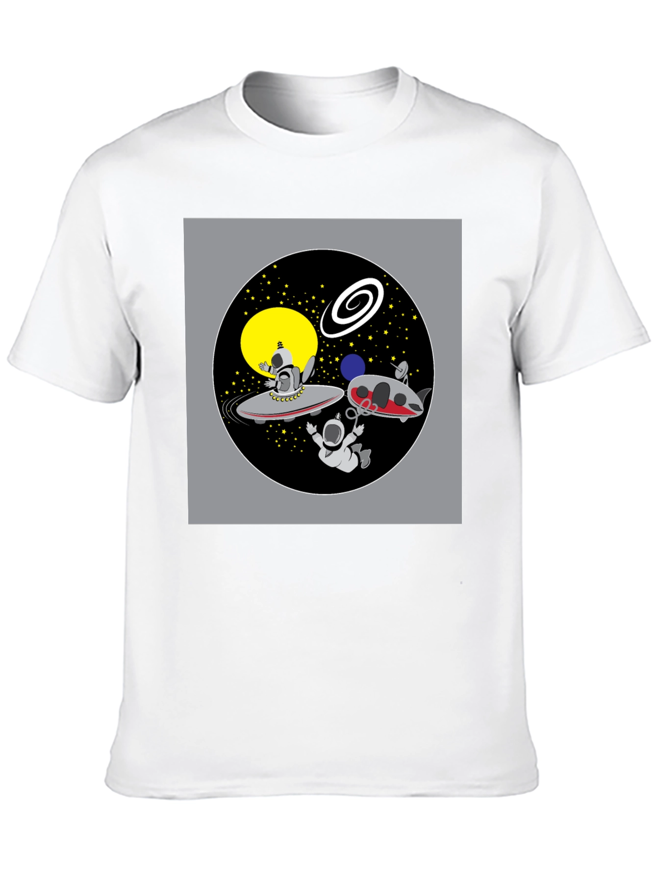 Space Cartoon Graphic T-Shirt