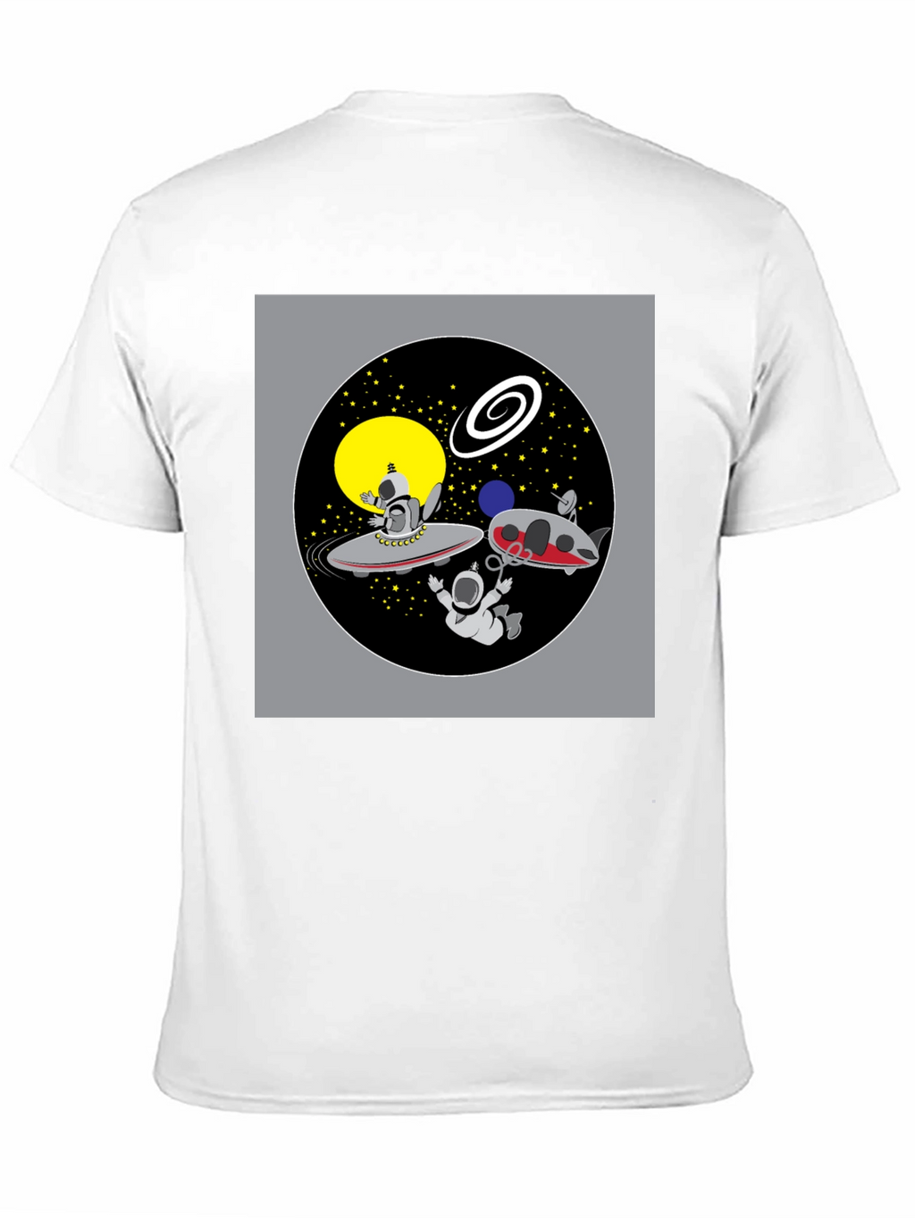 Space Cartoon Graphic T-Shirt