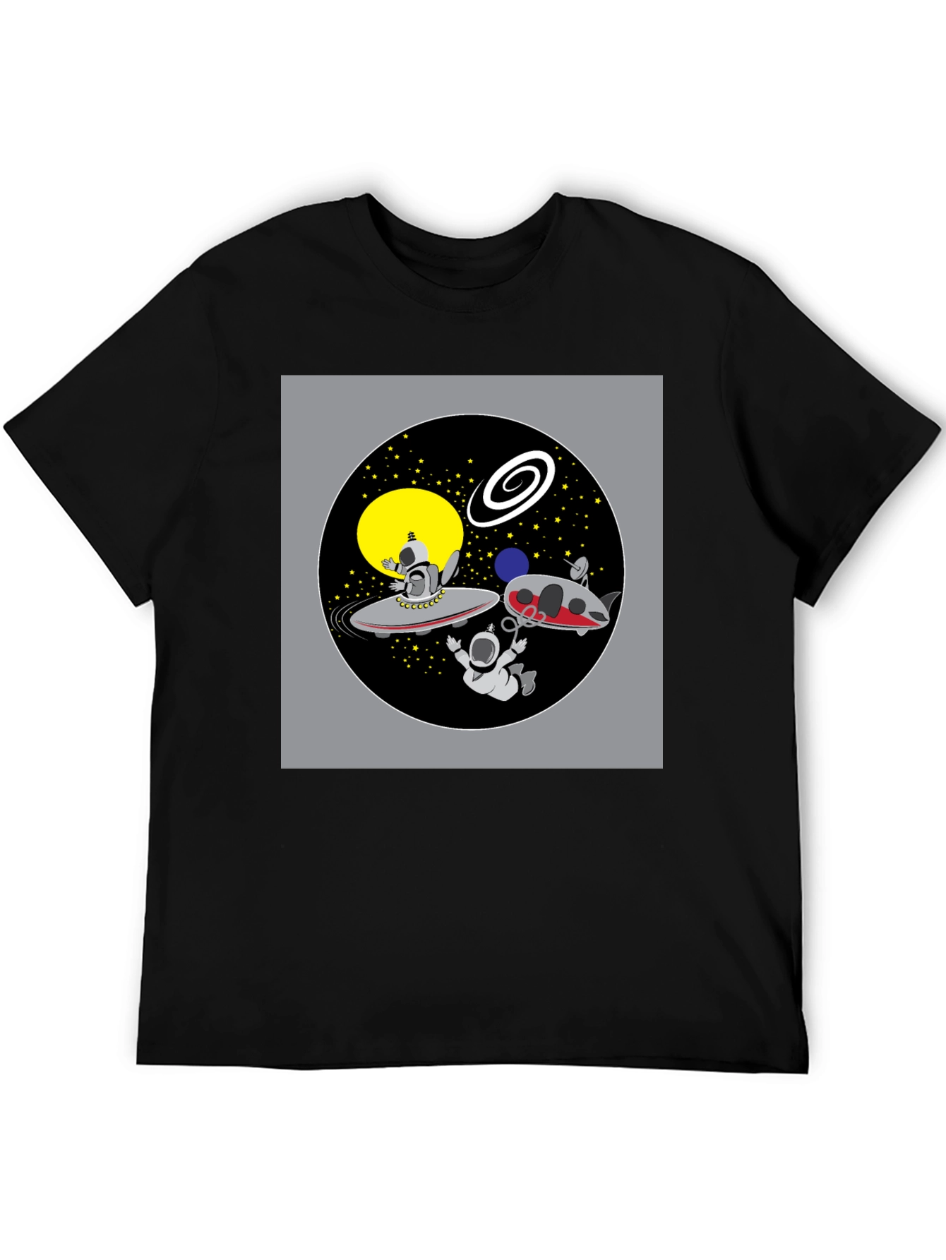 Space Cartoon Graphic T-Shirt