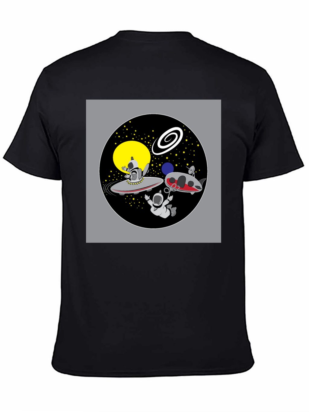 Space Cartoon Graphic T-Shirt