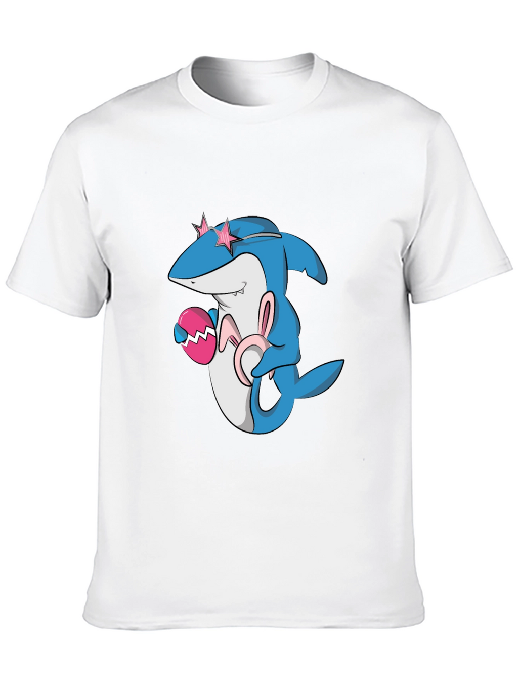 Easter Shark Tee: Cute Cartoon Design