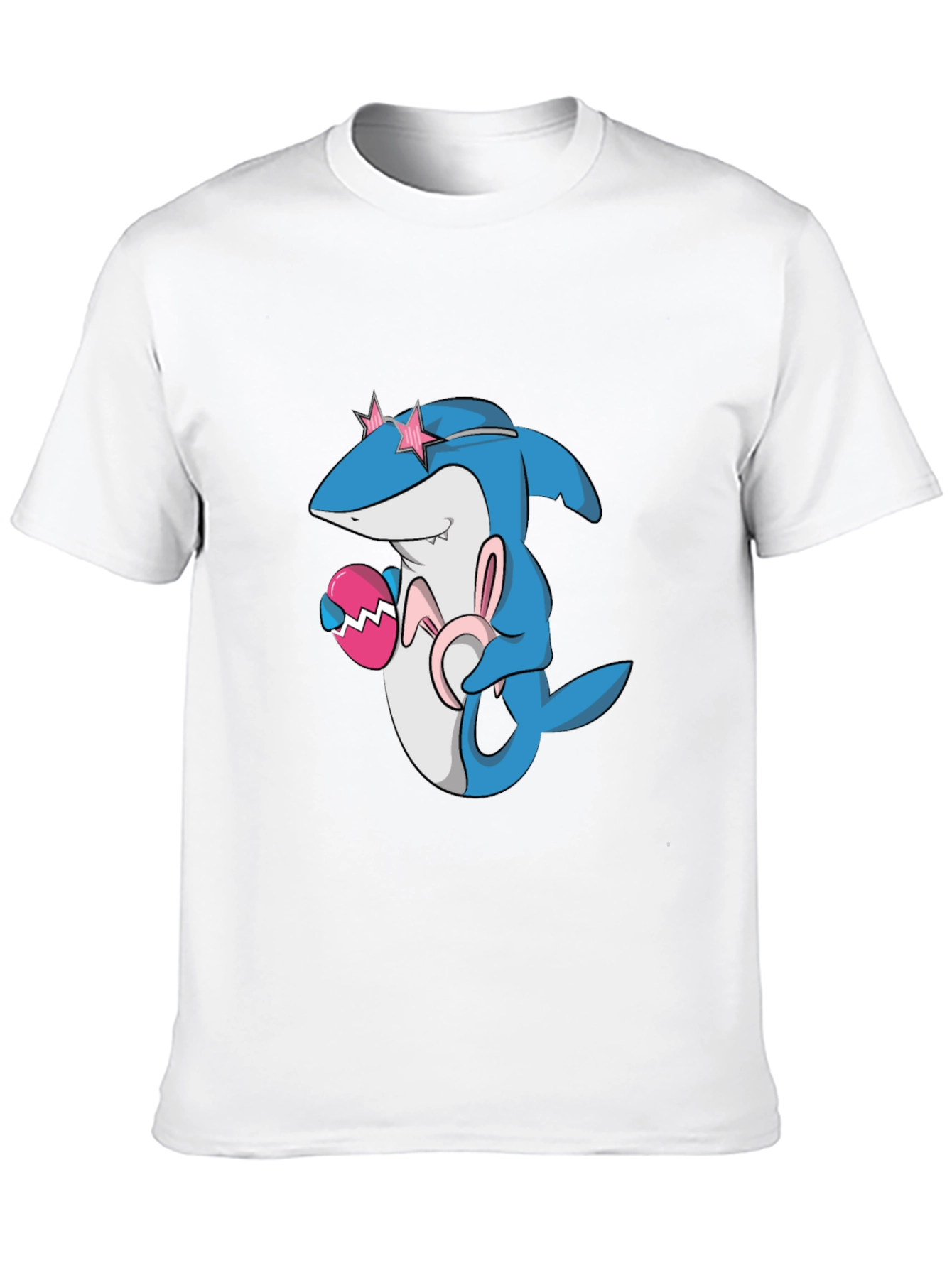 Easter Shark Tee: Cute Cartoon Design