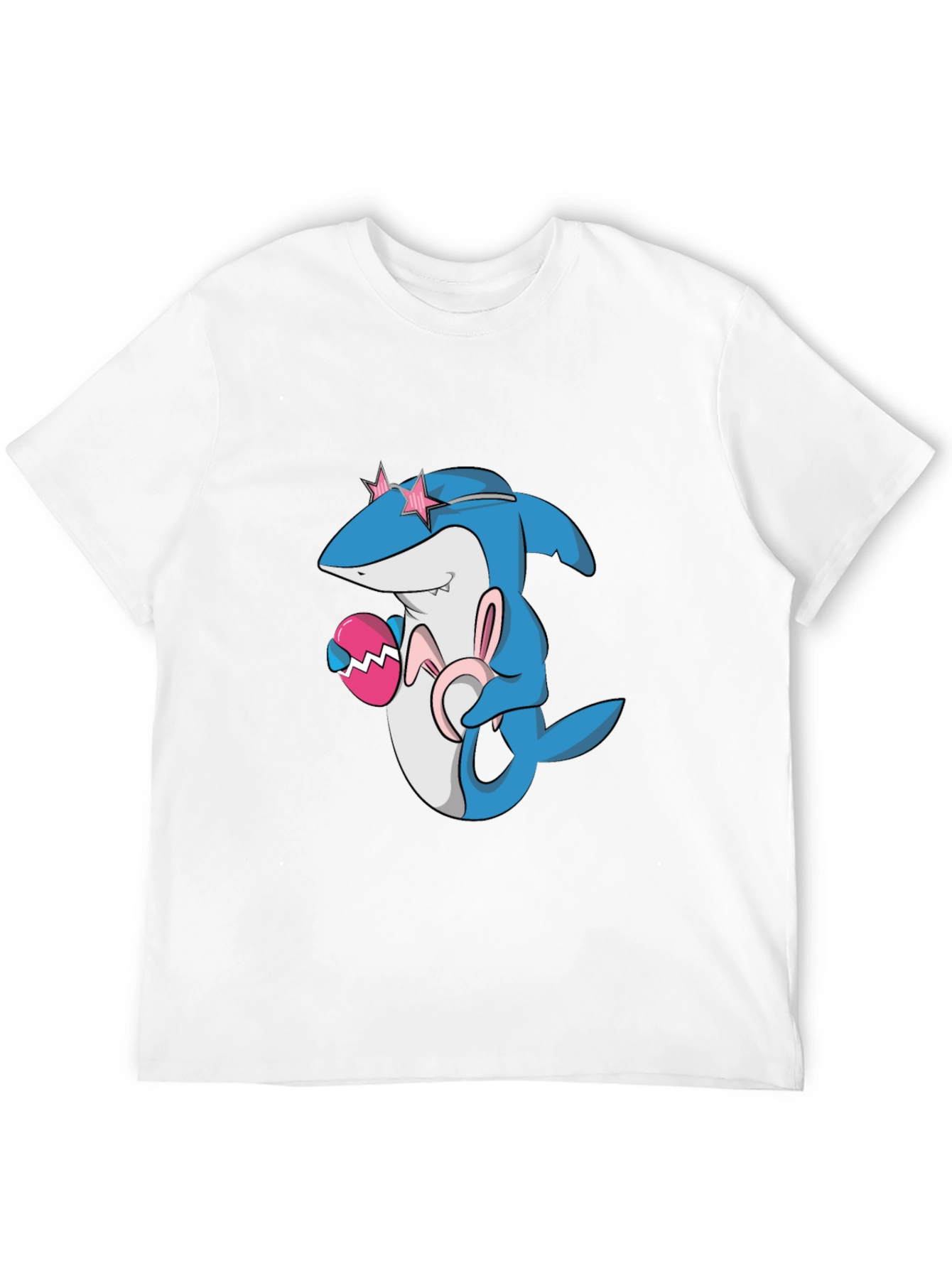 Easter Shark Tee: Cute Cartoon Design