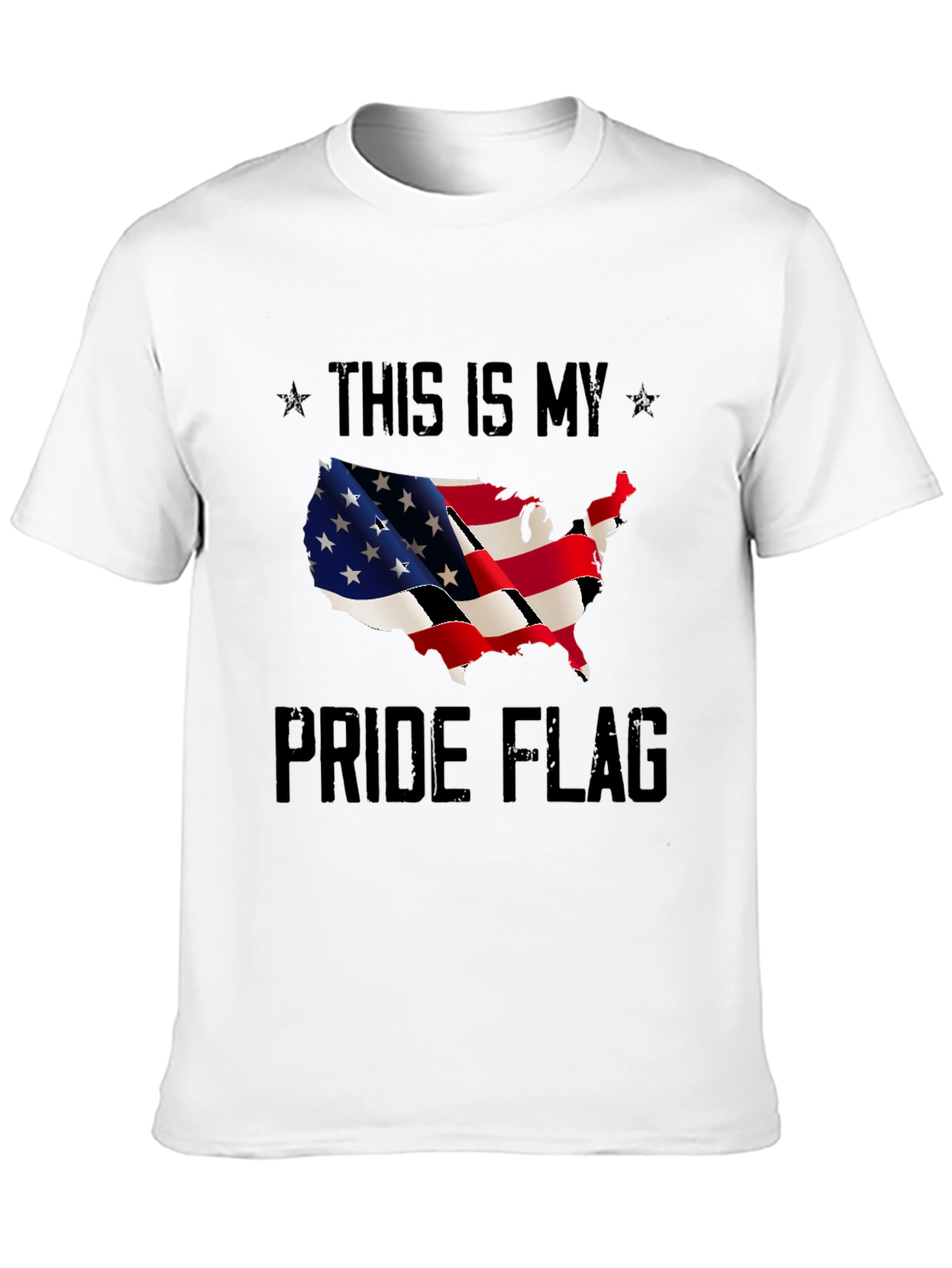 USA Pride Flag T-Shirt - Patriotic Design