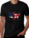USA Pride Flag T-Shirt - Patriotic Design