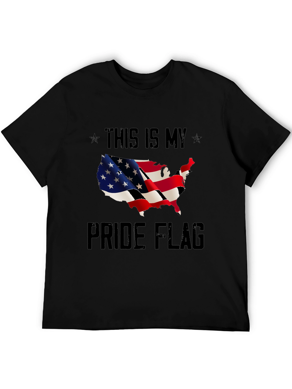 USA Pride Flag T-Shirt - Patriotic Design