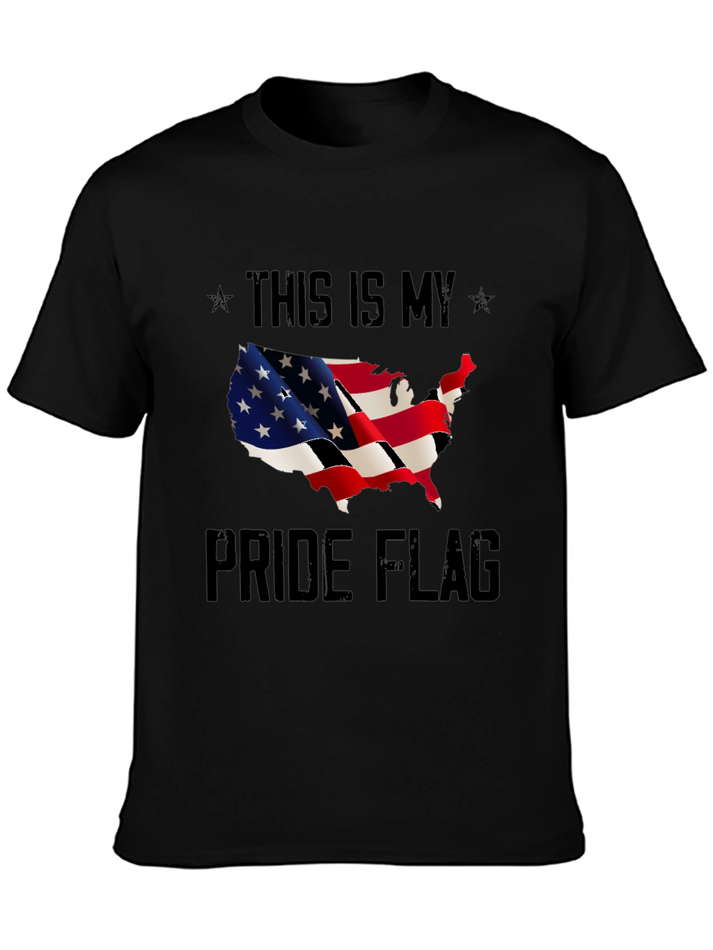 USA Pride Flag T-Shirt - Patriotic Design