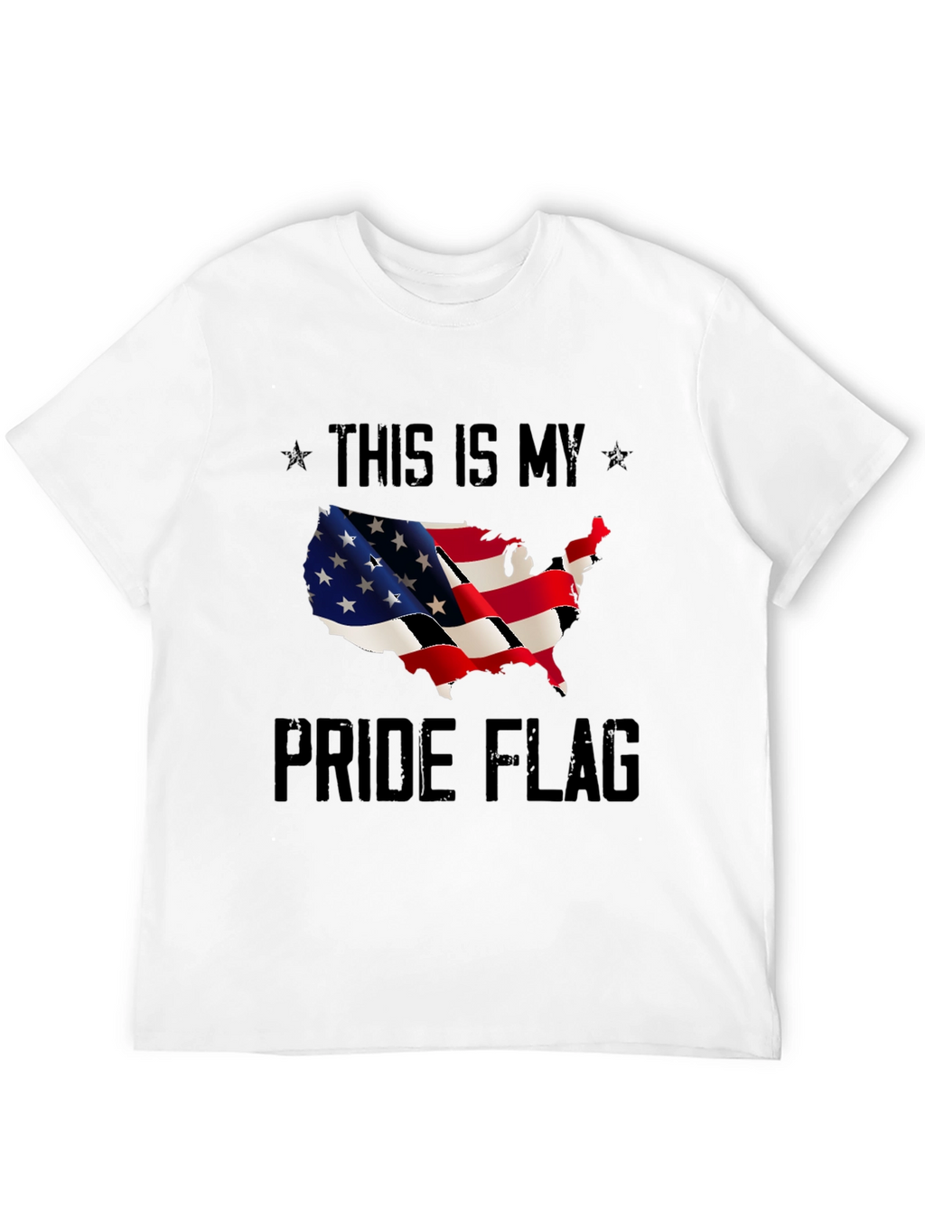 USA Pride Flag T-Shirt - Patriotic Design