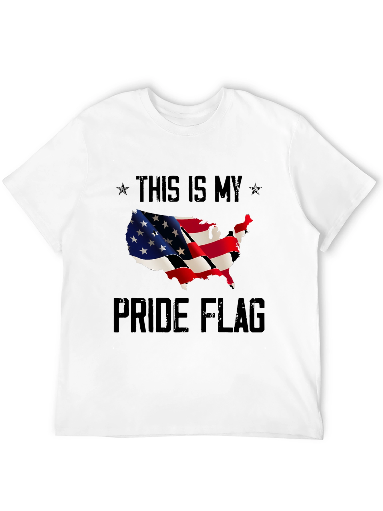 USA Pride Flag T-Shirt - Patriotic Design