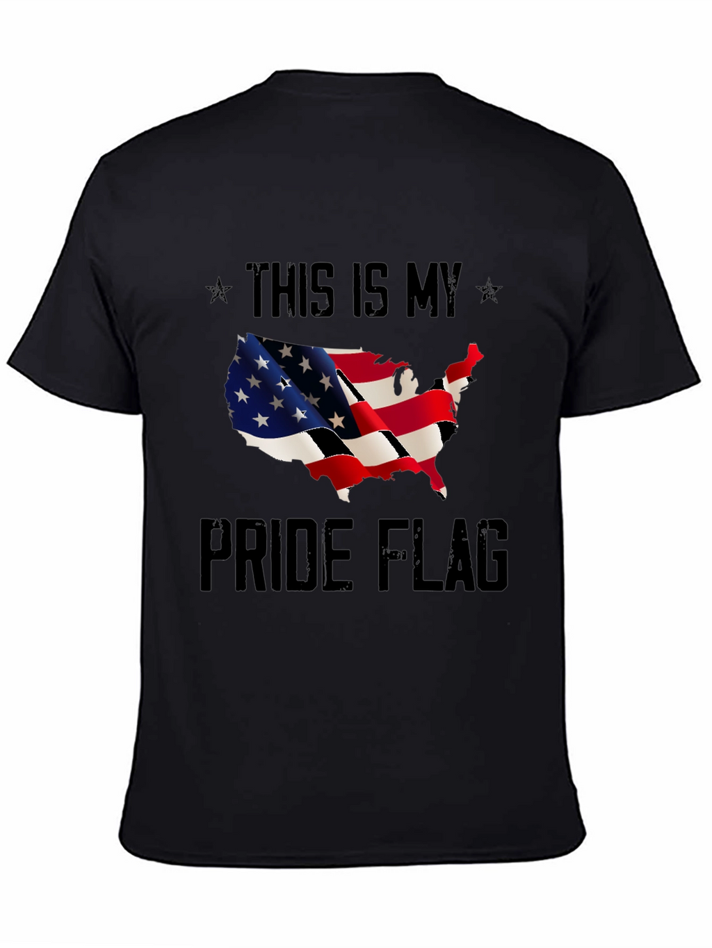 USA Pride Flag T-Shirt - Patriotic Design