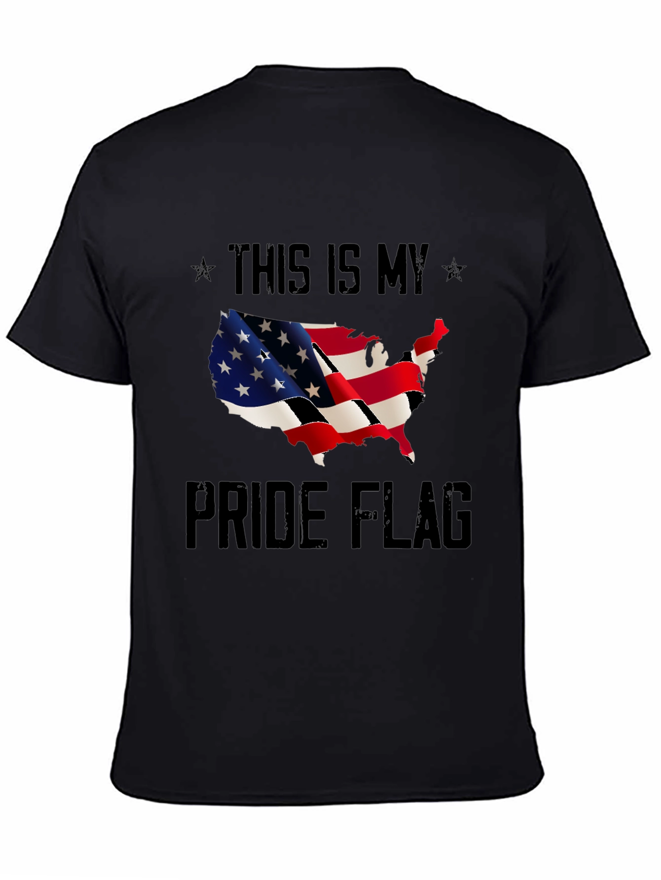 USA Pride Flag T-Shirt - Patriotic Design