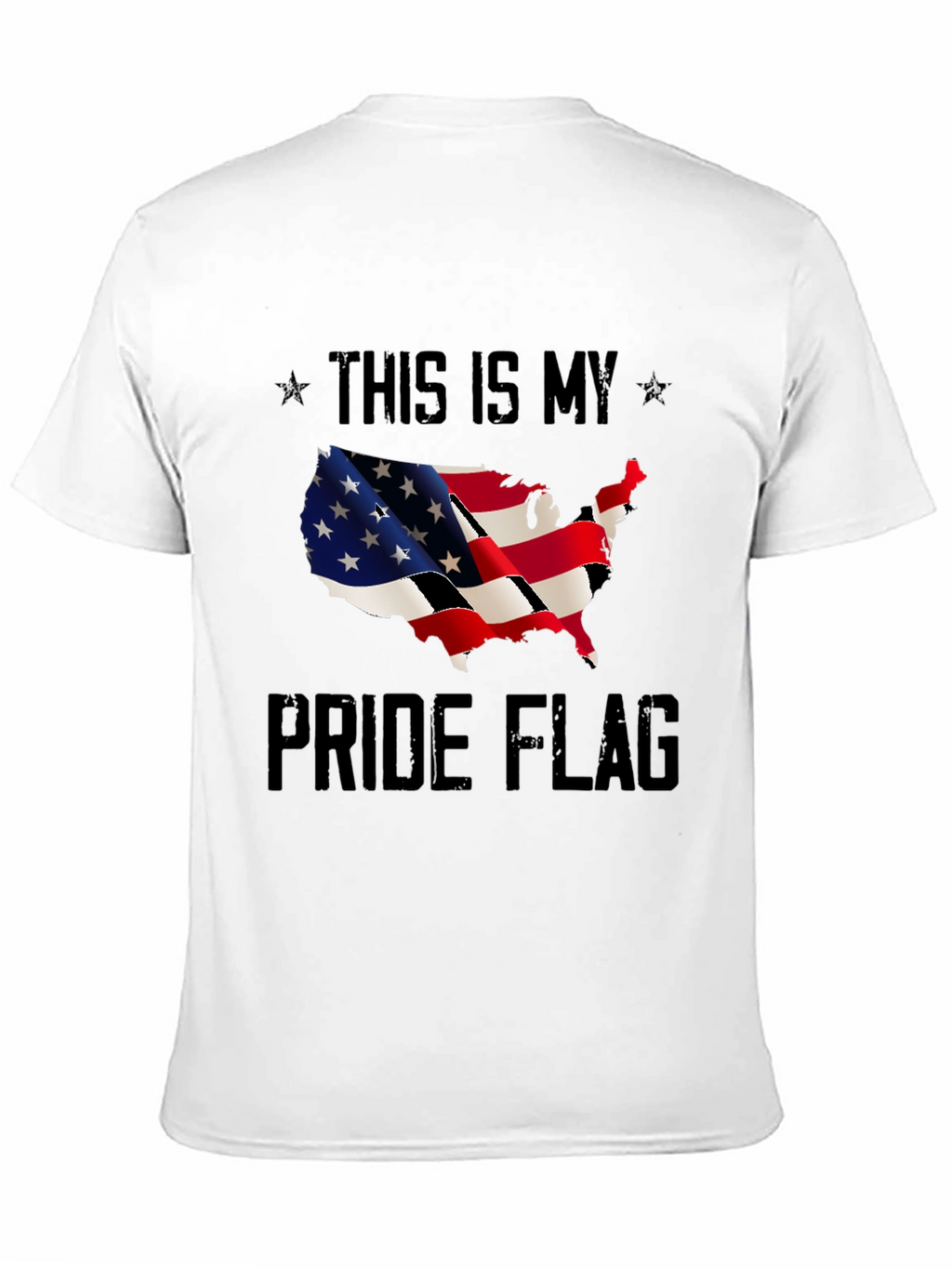 USA Pride Flag T-Shirt - Patriotic Design