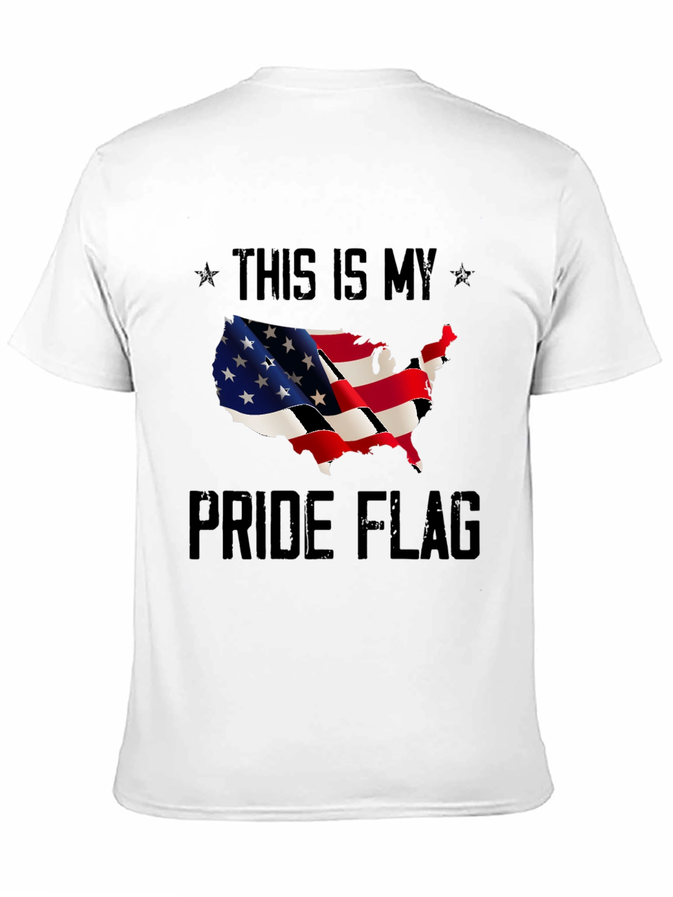 USA Pride Flag T-Shirt - Patriotic Design