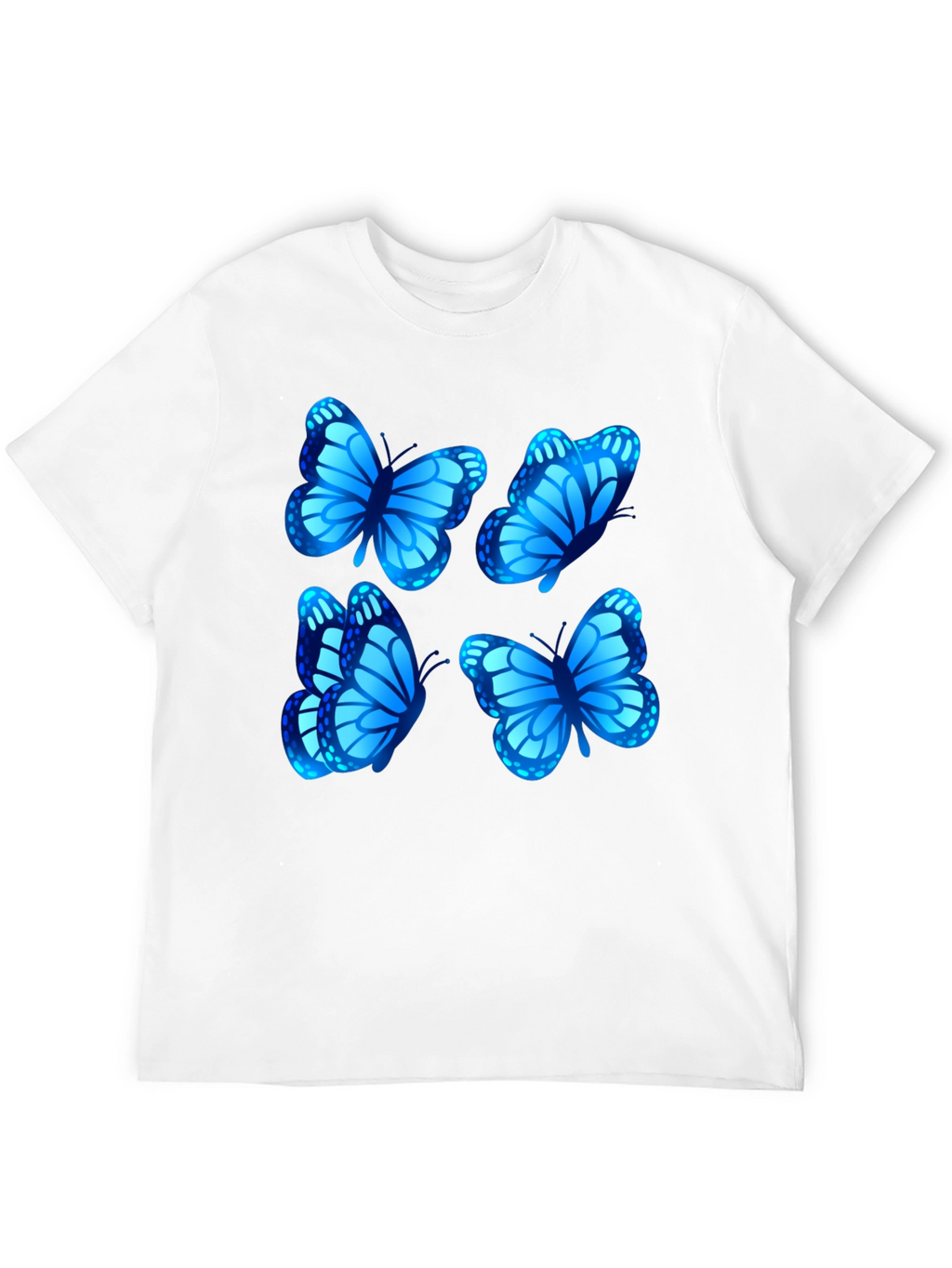 Butterfly Graphic Tee - Stylish Mens Black T-Shirt