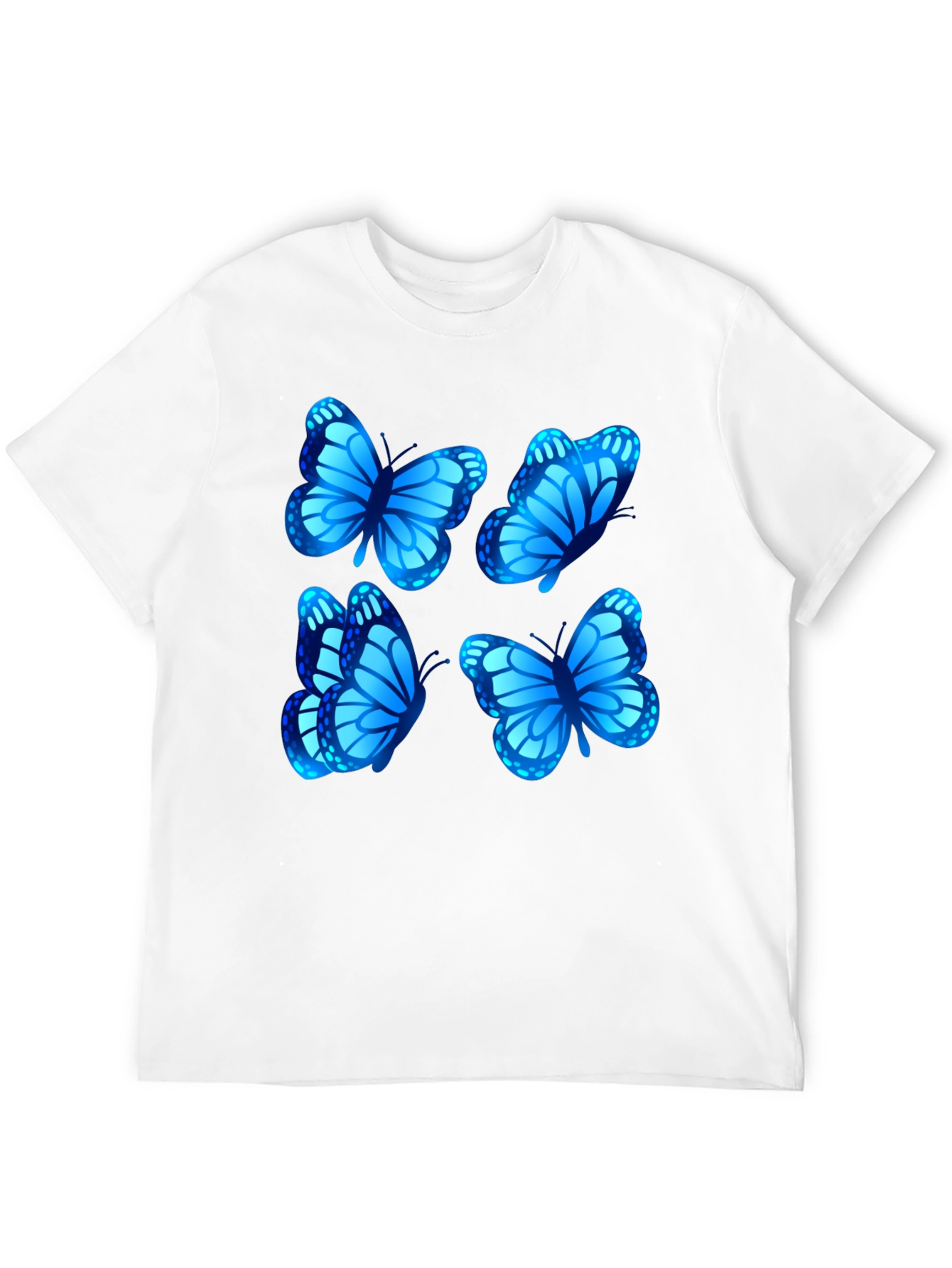 Butterfly Graphic Tee - Stylish Mens Black T-Shirt