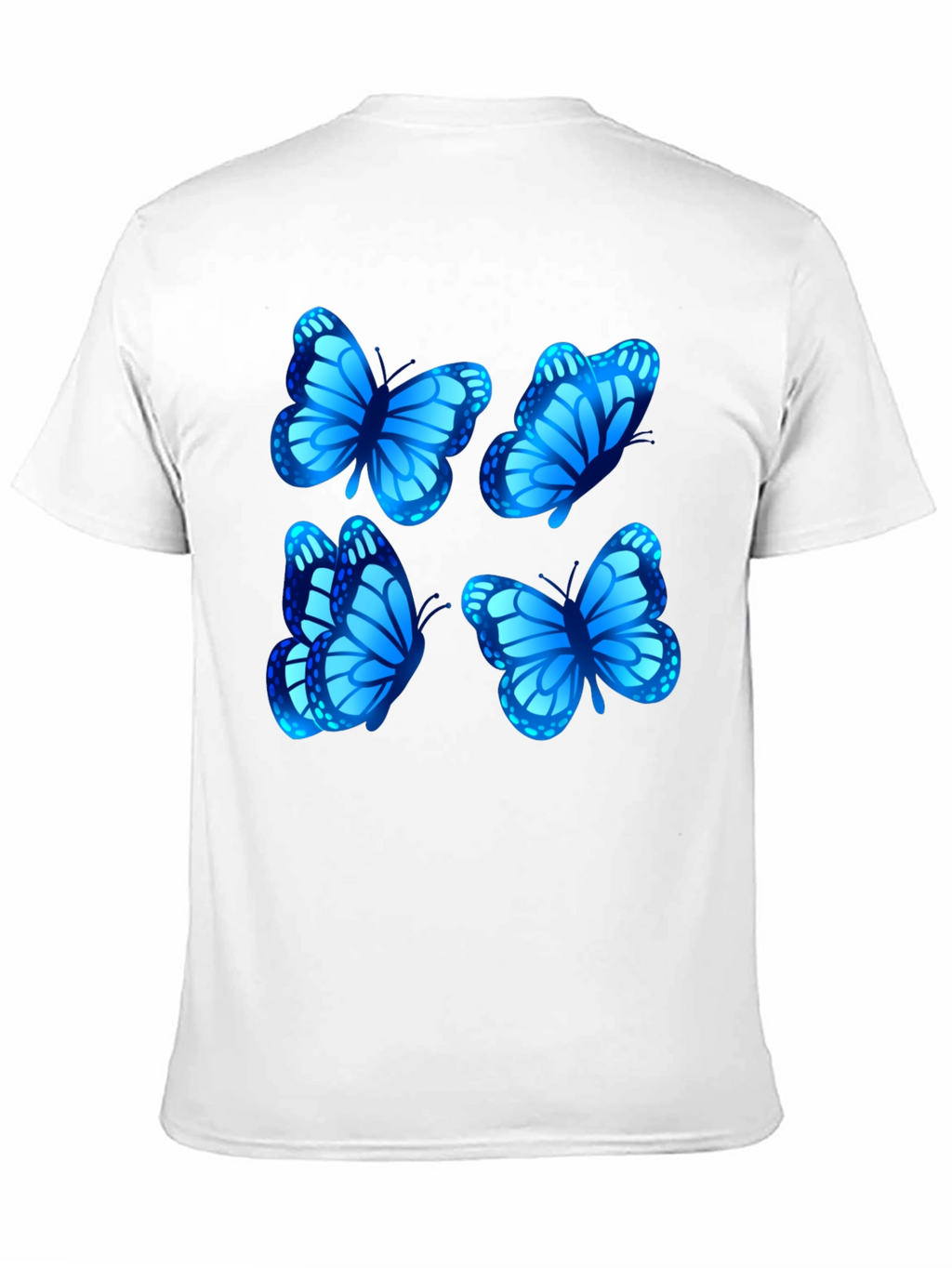 Butterfly Graphic Tee - Stylish Mens Black T-Shirt